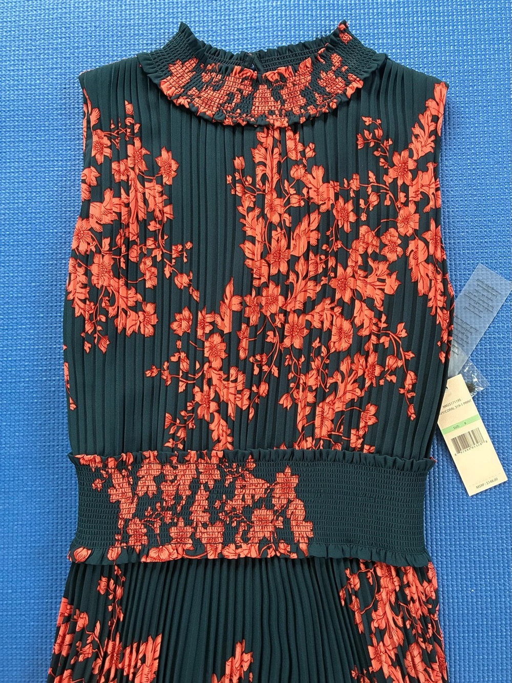 Nanette Lepore Navy  Dress with Red Floral Print